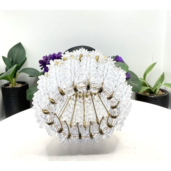 Vintage MCM Handmade Snowman Beaded Safety Pin Art Craft Christmas Decor - Picture 4 of 6